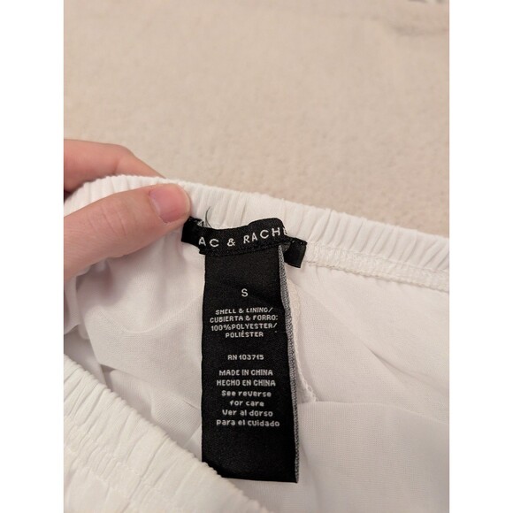 NWT Zac And Rachel White Maxi Skirt Boho Flowy Size S - Picture 4 of 8